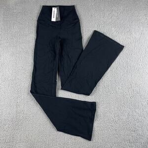 Garage Women's XXS Jet Black Nylon Spandex 32in Inseam SoftActive Flare Leggings